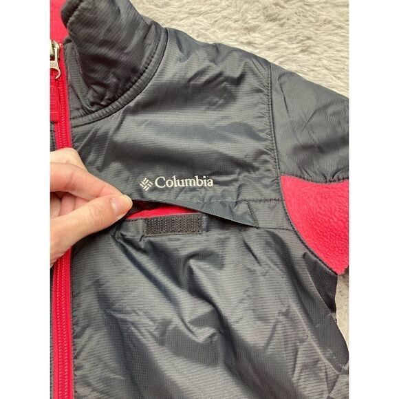 Columbia pink and grey fleece jacket - Picture 3 of 6